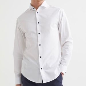 HM Mens Long Sleeve Slim Fit Premium Shirt